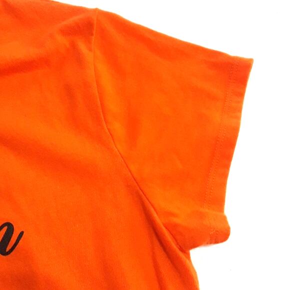 Hallo Queen Womens Sz M Orange with Gold Crown Short Sleeves Tee Shirt NWOT - Picture 4 of 8